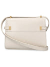 Manhattan Leather Shoulder Bag Vintage Blanc - SAINT LAURENT - BALAAN 4