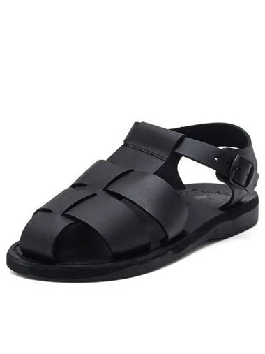 SANDALS NO 1069 MILO BLACK Unisex - JERUSALEM - BALAAN 1