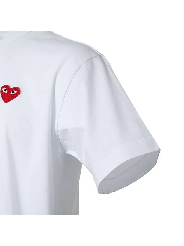 Play Red Heart Waffen Short Sleeve T-Shirt White P1 T108 2 - COMME DES GARCONS - BALAAN 7