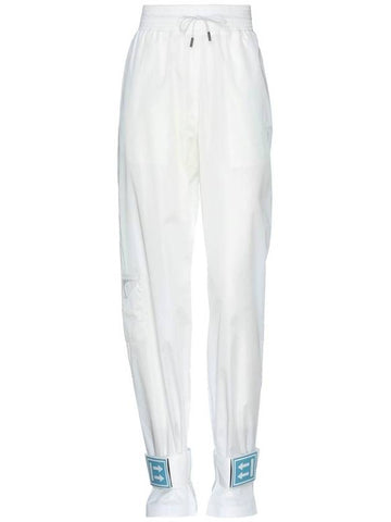 OffWhite Ankle Patch Oversized Trousers - OFF WHITE - BALAAN 1