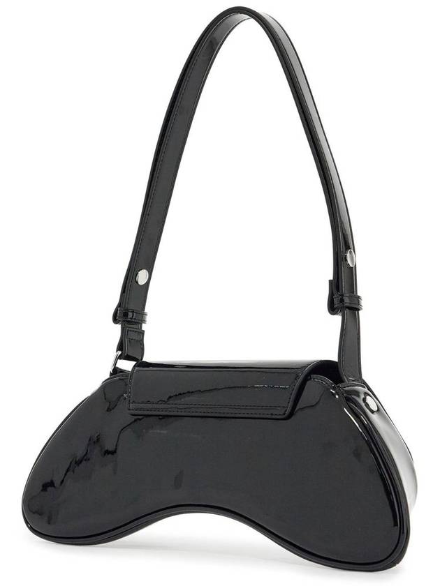 Glossy PU Play Cross Bag Black - DIESEL - BALAAN 3