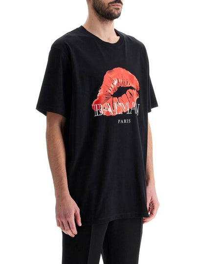 kiss print t-shirt - BALMAIN - BALAAN 2