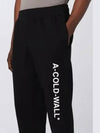 A COLD WALL Men s Black Essential Logo Sweatpants AC221MPT110I - A-COLD-WALL - BALAAN 3