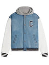 Teddy Loose Bomber Jacket Blue - CELINE - BALAAN 2