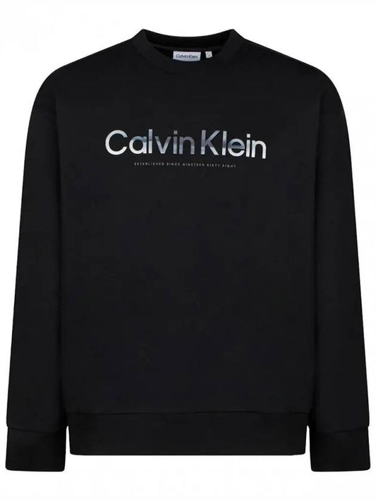 Logo Cotton Sweatshirt Black - CALVIN KLEIN - BALAAN 2