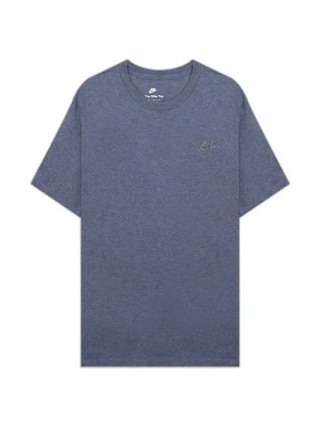 NSW Sustainability Club Cotton Short Sleeve T-Shirt Blue - NIKE - BALAAN 1