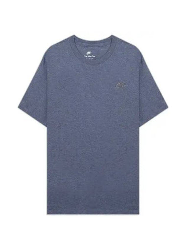 NSW Sustainability Club Cotton Short Sleeve T-Shirt Blue - NIKE - BALAAN 1