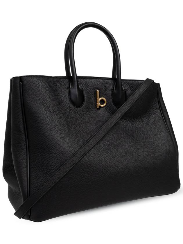 Rocking Horse Medium Tote Bag Black - BURBERRY - BALAAN 5