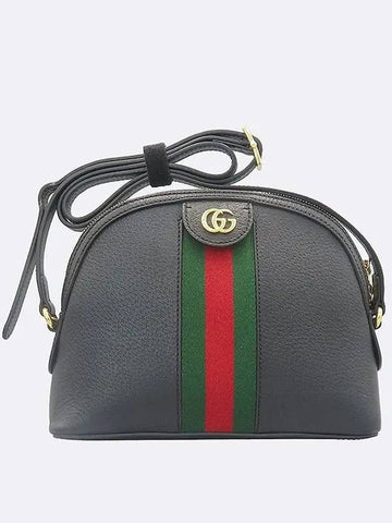 499621 Web Stripe Detail Gold Double G Ophidia Cross Bag - GUCCI - BALAAN 1