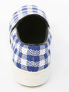 Women s Blue Check Slip ons 313652GSKD - CELINE - BALAAN 5