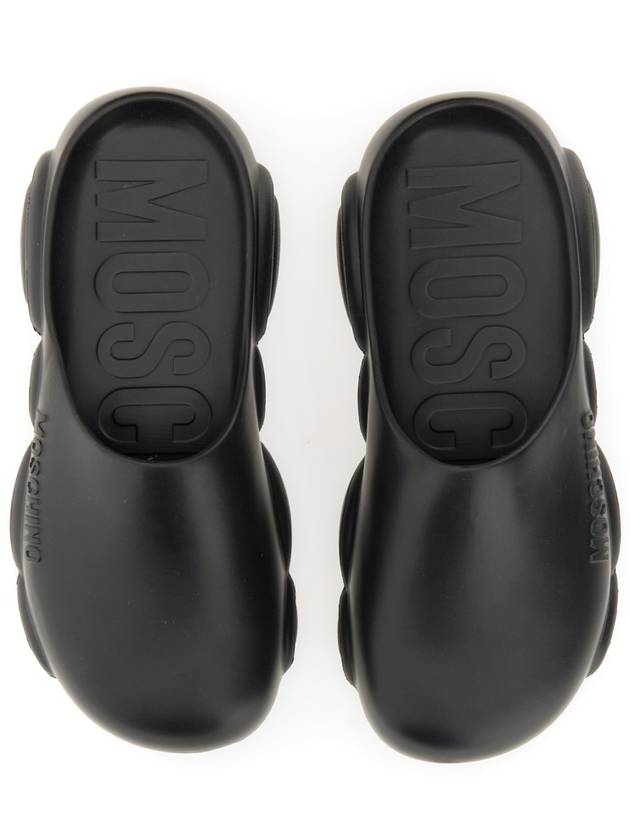 RUBBER TEDDY SOLE MULES - MOSCHINO - BALAAN 3