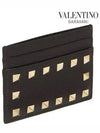 Rockstud Card Wallet Black - VALENTINO - BALAAN 5