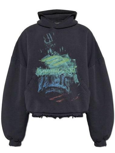 Balenciaga Printed Sweatshirt, Unisex, Black - BALENCIAGA - BALAAN 1