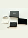 Classic zipper card wallet, coin purse, black caviar gold AP0216 - CHANEL - BALAAN 2