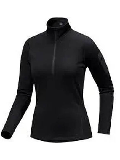 Kyanite Baselayer Zip Neck Long Sleeve T-Shirt Black - ARC'TERYX - BALAAN 2