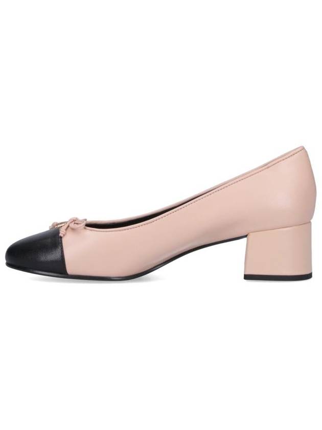 Women's Cap Toe Two-tone Leather Pumps Rose Pink - TORY BURCH - BALAAN 4