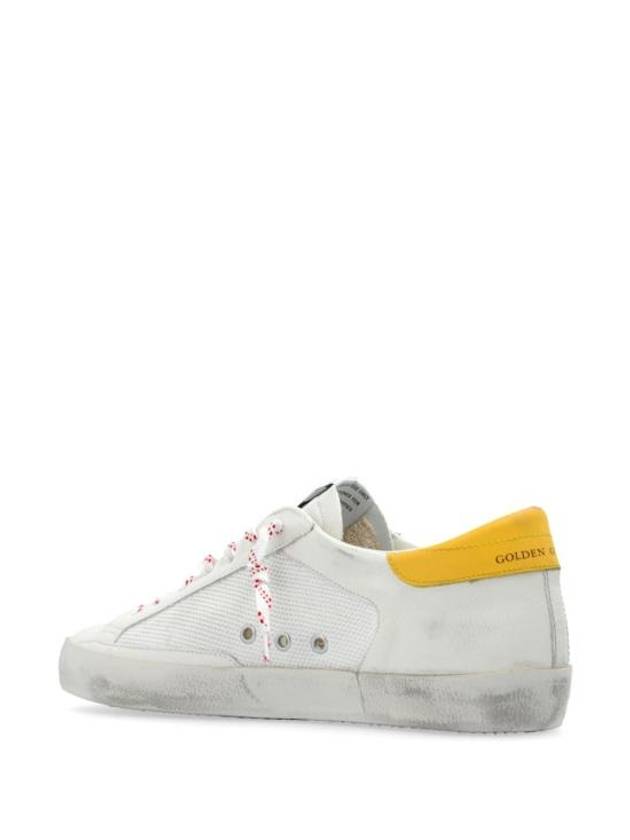 Superstar Leather Mesh Low Top Sneakers Yellow White - GOLDEN GOOSE - BALAAN 5