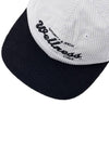 Wellness corduroy ball cap WELLNESS CLUB CORDUROY HAT BLACK WHITE - SPORTY & RICH - BALAAN 7