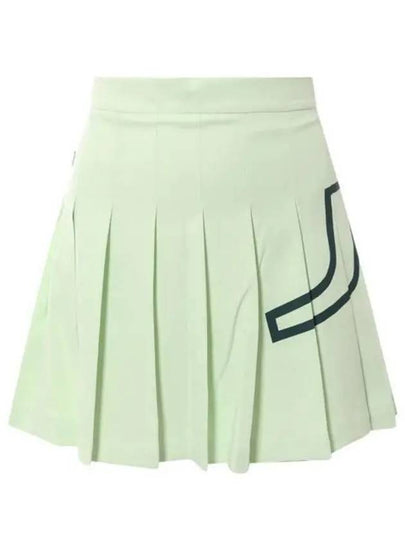 Women's Naomi Pleated Skirt Green - J.LINDEBERG - BALAAN 2