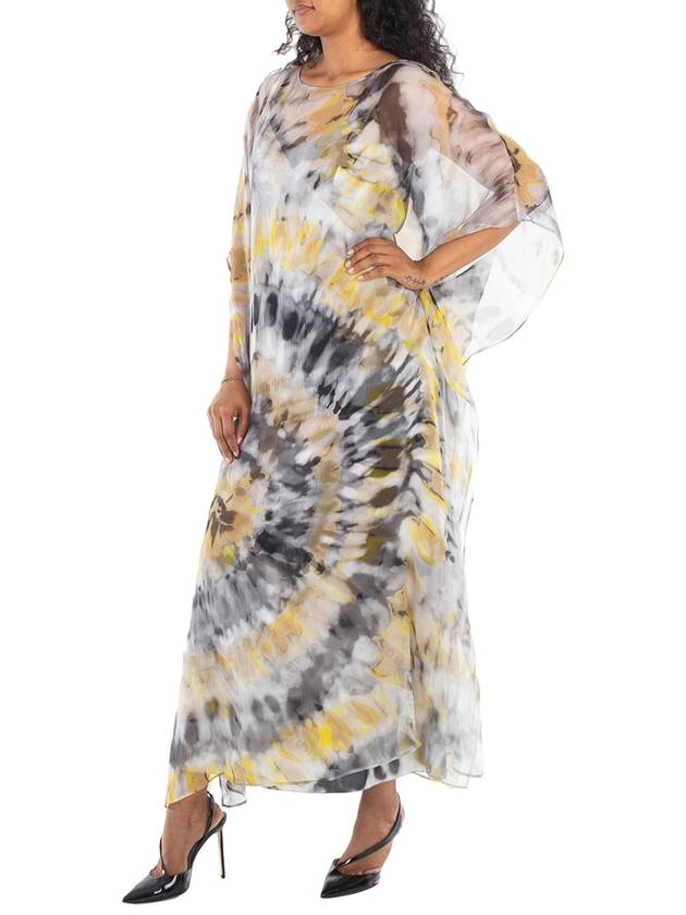 Chloe Ladies Kaftan-Inspired Silk Crepon Maxi Dress, Brand Size 36 (US Size 4) - CHLOE - BALAAN 3