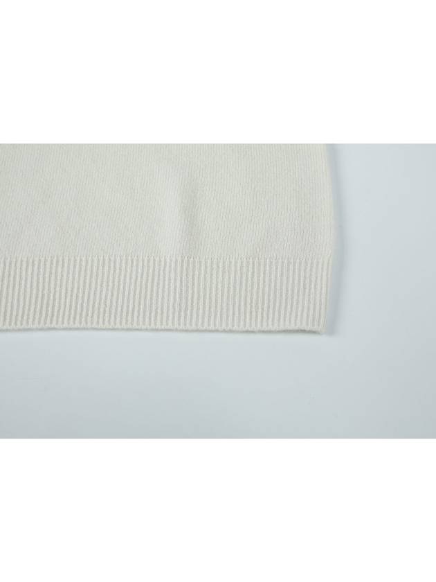 Wool Round Neck Knit Top Ivory - CALLAITE - BALAAN 5