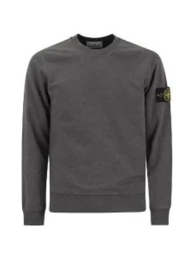 Wappen Patch Garment Dyed Sweatshirt Grey - STONE ISLAND - BALAAN 2