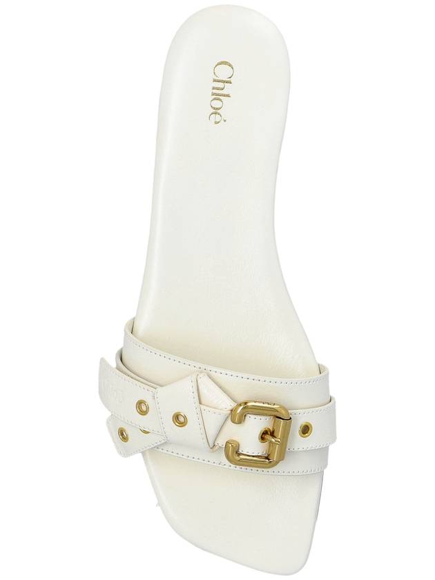 Chloé Slides Mae, Women's, White - CHLOE - BALAAN 6