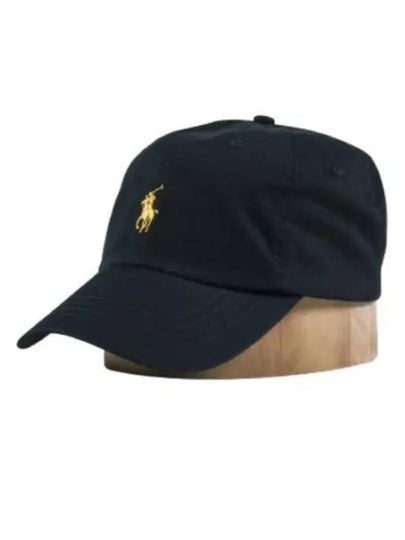 Pony Embroidered Logo Twill Ball Cap Black - POLO RALPH LAUREN - BALAAN 2