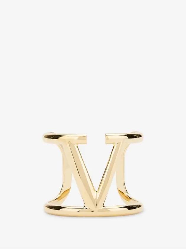 V Logo Signature Bracelet Gold - VALENTINO - BALAAN 4