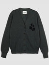 Karin Logo Cardigan Dark Grey - ISABEL MARANT ETOILE - BALAAN 3