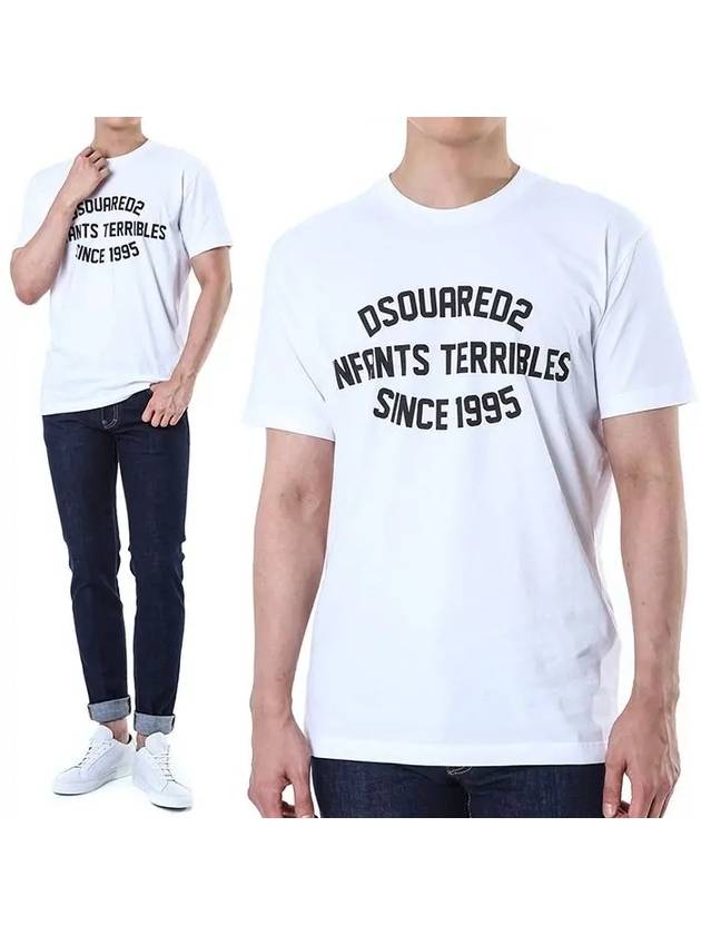 Dsquared Enfant Terrible Print Round T Shirt 74GD1220 100 - DSQUARED2 - BALAAN 1