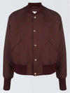 Men's Regular Fit Bomber Jacket Brick - JIL SANDER - BALAAN 2