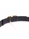 V Logo Signature Leather Belt Black - VALENTINO - BALAAN 7