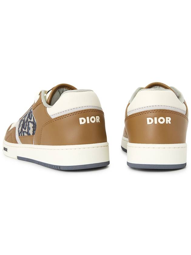 B27 Smooth Calfskin Low Top Sneakers Brown Cream - DIOR - BALAAN 7