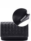 Intrecciato Flap Business Card Wallet Black - BOTTEGA VENETA - BALAAN 2