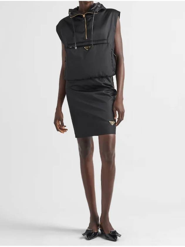 Re-nylon Pencil Skirt Black - PRADA - BALAAN 3