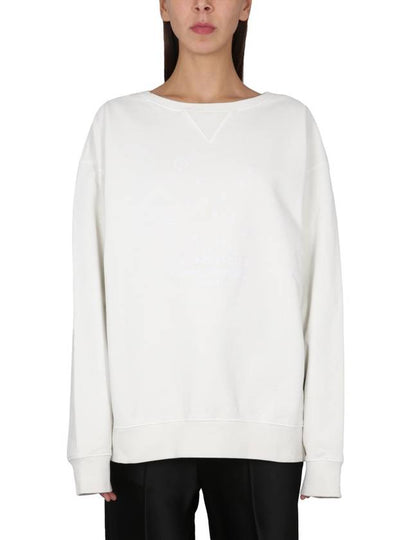 Numbering Logo Cotton Sweatshirt White - MAISON MARGIELA - BALAAN 2