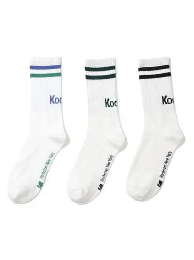 KODAK Mini Logo Crew Socks 3 Pack Set - KODO - BALAAN 1