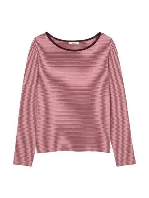 Coloring striped long sleeve t shirt pink - BENSIMON - BALAAN 1