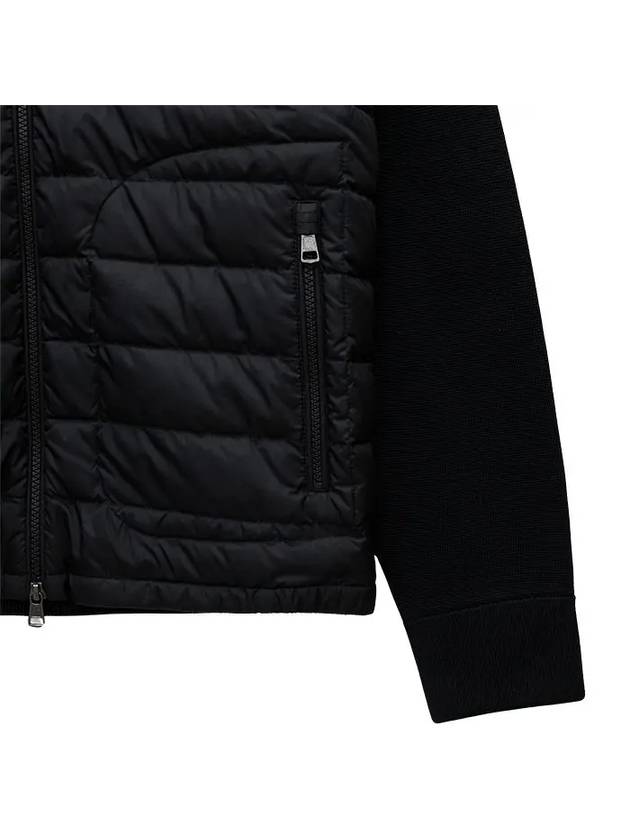 Padded wool cardigan black - MONCLER - BALAAN 4