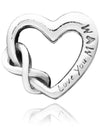 Love You Mom Infinity Heart Charm Silver - PANDORA - BALAAN 4