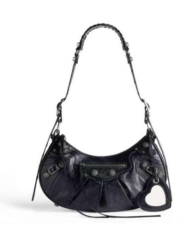 Le Cagole Small Leather Shoulder Bag Black - BALENCIAGA - BALAAN 2