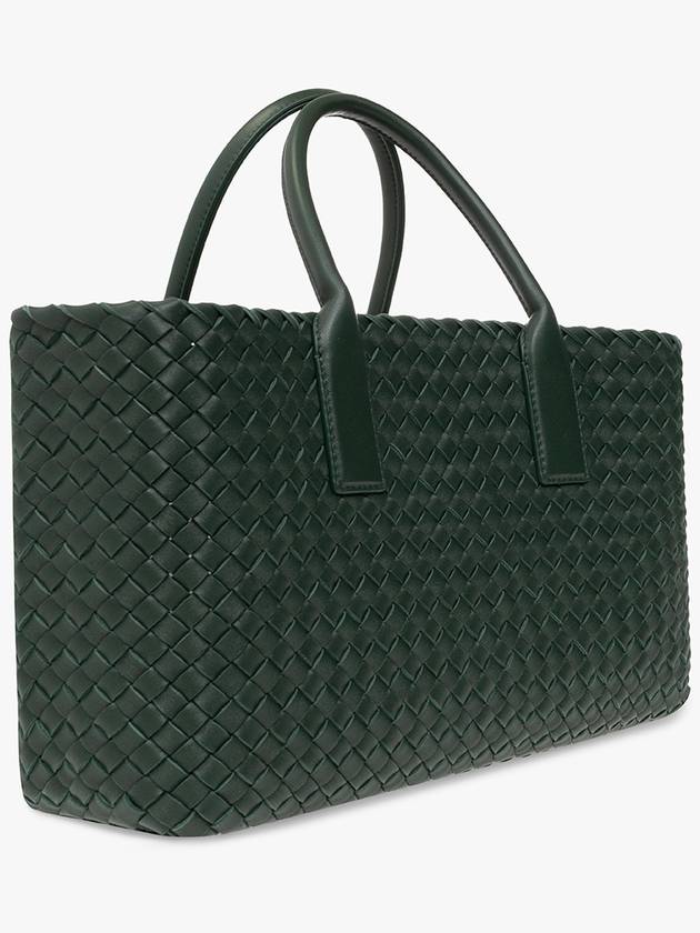 Bottega Veneta 'Cabat Small’ Shopper Bag, Women's, Green - BOTTEGA VENETA - BALAAN 4