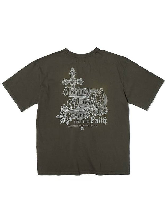 Garment Washed Lettering Graphic Tee Black - OGARP - BALAAN 2