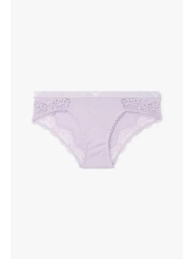 UNDERWEAR Women s Side Flower Embroidery Briefs Violet - EMPORIO ARMANI - BALAAN 1