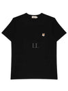 Fox Head Patch Classic Short Sleeve T-Shirt Black - MAISON KITSUNE - BALAAN 2