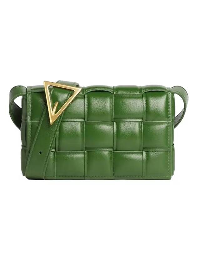 Cassette Intrecciato Padded Small Cross Bag Avocado - BOTTEGA VENETA - BALAAN 1