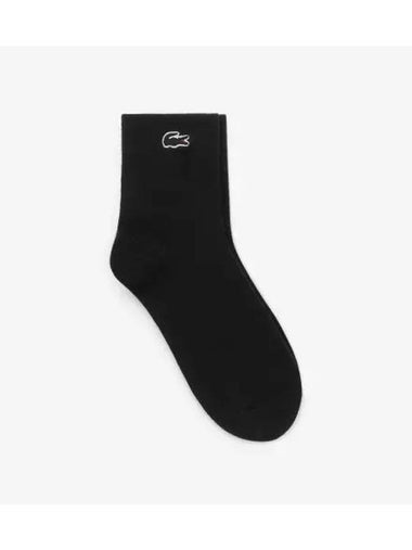 Women s Basic Solid Medium Socks Black - LACOSTE - BALAAN 1