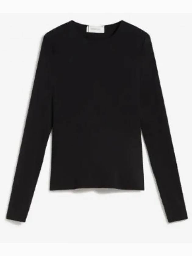 Folk Slim Fit Long Sleeve T-Shirt Black - MAX MARA - BALAAN 2