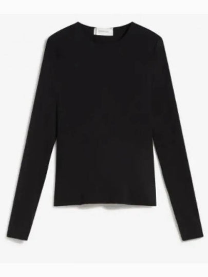 Folk Slim Fit Long Sleeve T-Shirt Black - MAX MARA - BALAAN 2